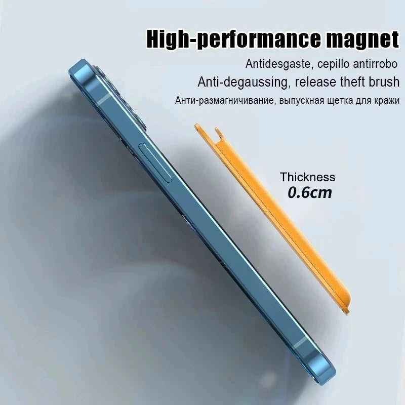 Premium MagSafe Magnetic Leather Wallet Case for iPhone 12, 13, 14, 15, 16 and S24 - Card Holder 